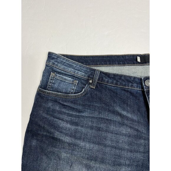Kut From The Kloth Denim Short Women 26 Blue Catherine Boyfriend Cuffed Stretch - Picture 2 of 8